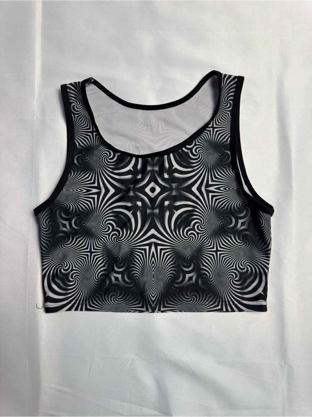 Optical Illusion Crop Tank Top
